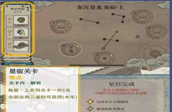 江南百景图东宫苍龙角宿下攻略汇总 苍龙角宿下通关教学(图1)